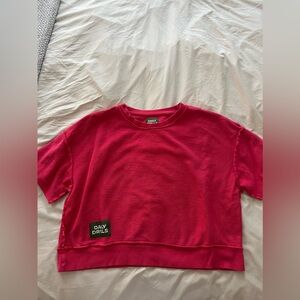 Daily Drills Cropped Sleeve Crew S/M